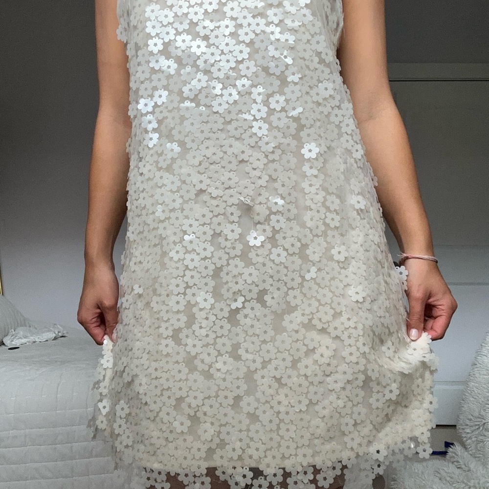 floral sequin dress - Picture 3 of 6